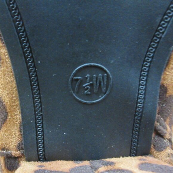 A NEW DAY Valerie Leopard Spot City Ankle Bootie Sz 7.5 WIDE Animal Print Boots - Picture 7 of 15